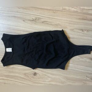 Black Sleeveless Bodysuit